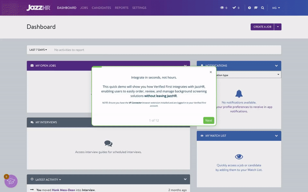 JazzHR Extension Demo