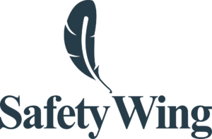 SafetyWing logo feather dark