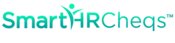 SmartHRCheqs Logo full color gradient whitetagline